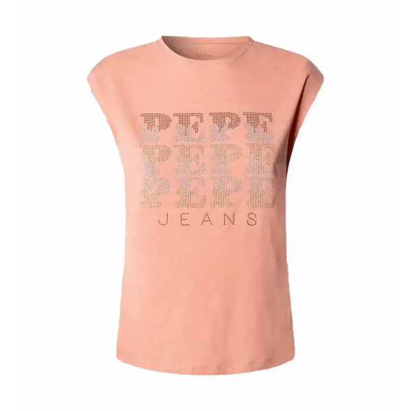 Pepe Jeans T-shirts hauts et polos corail - T-shirt Lujan - L - Ref 26 €